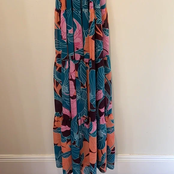 TRINA TURK Sunglasses Tiered Sleeveless Maxi Dress Size XS, NWT - Picture 7 of 15